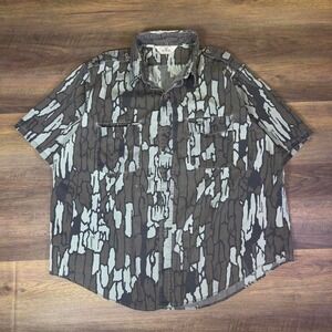Redhead Men's Camo Short Sleeve Button Up Shirt Hunting Outdoor No Tag